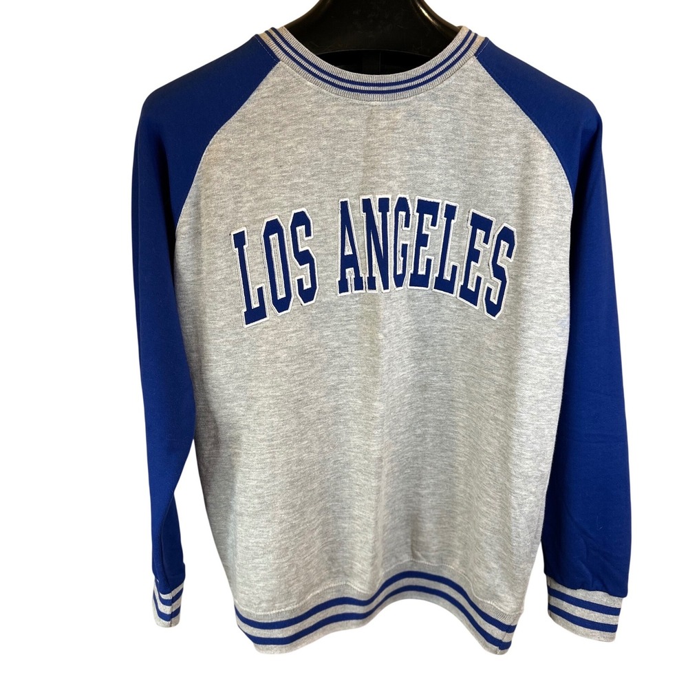 New York Popular Los‎ Angeles Graphic Raglan Sweatshirt Mens Size M